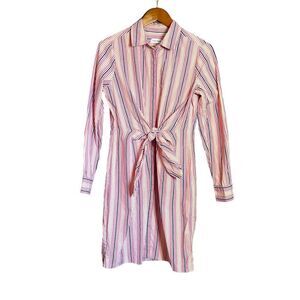 Calvin Klein striped button down dress. Size 6